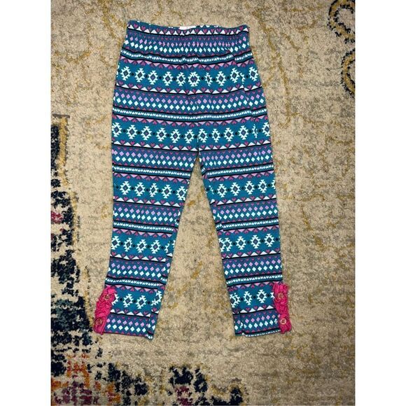 Girls Blue Leggings - Picture 3 of 3